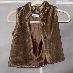 Epic Threads Brown Faux Fur Vest for Kids
